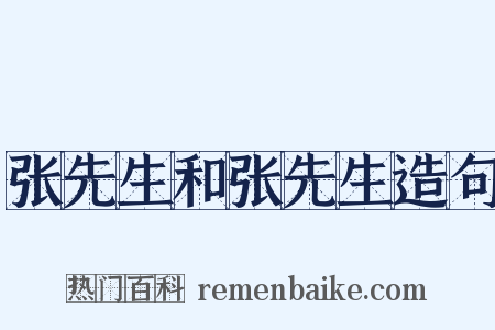 张先生和张先生造句是什么意思的图片